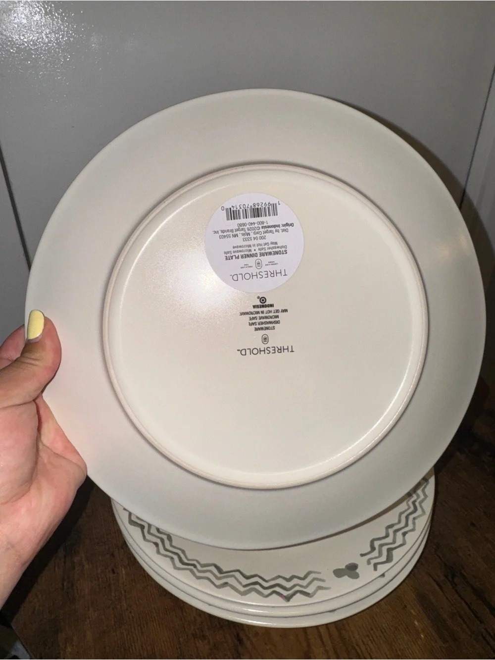 Threshold cream plates (4)